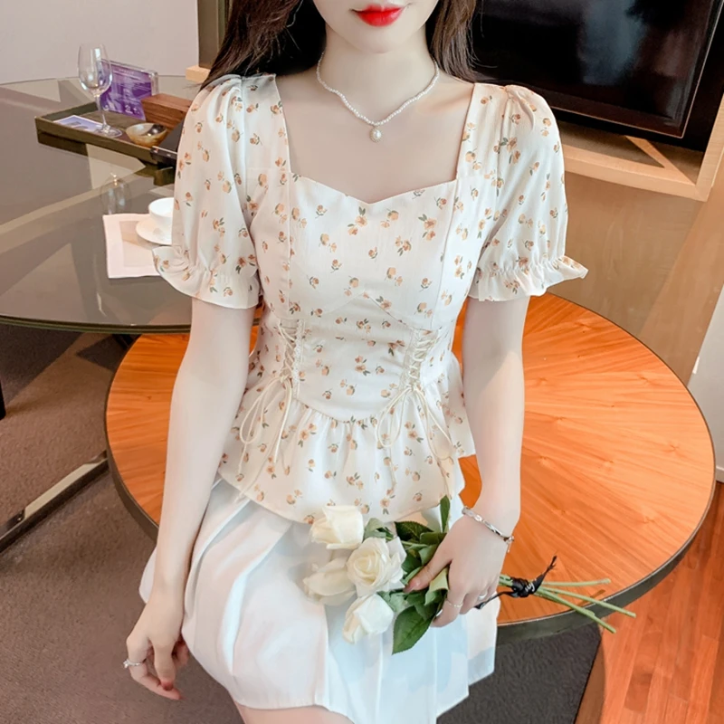 Vintage Summer Printed Blouses - đánh giá và giá Romper Floral Print